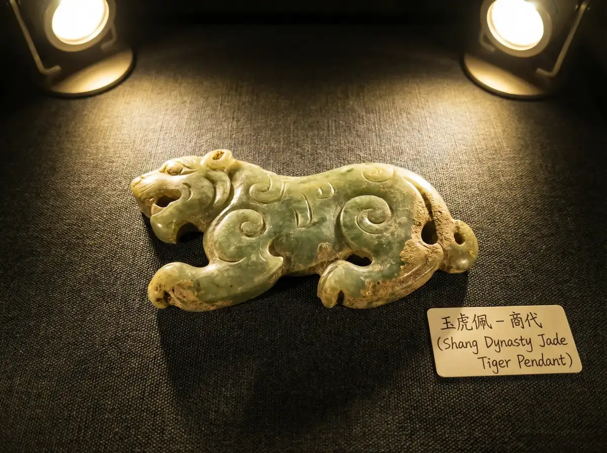 商代玉虎佩 - 四虎影视 | 古玉虎鉴赏